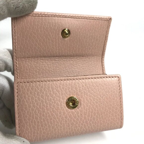 GUCCI 456118 GG Marmot Double G 6-Ring Key Case Leather pink - Picture 9 of 14